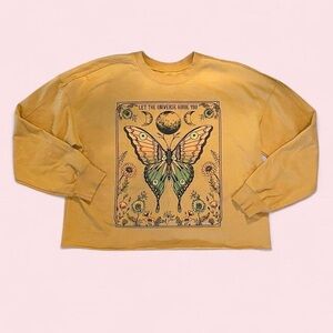 Zoe + Liv Cozy Crewneck Sweatshirt - Mustard